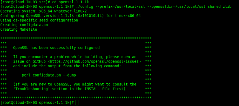 كيفية تثبيت OpenSSL 1.1.1k على Rocky Linux 8