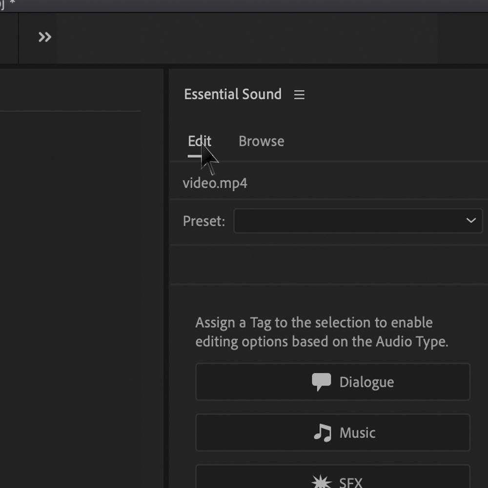 كيفية الحصول على صوت أفضل مع الصوت الأساسي في Adobe Premiere Pro