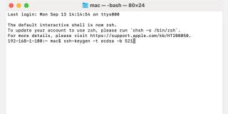 So verwenden Sie SSH-Keygen zum Generieren eines SSH-Schlüssels auf dem Mac