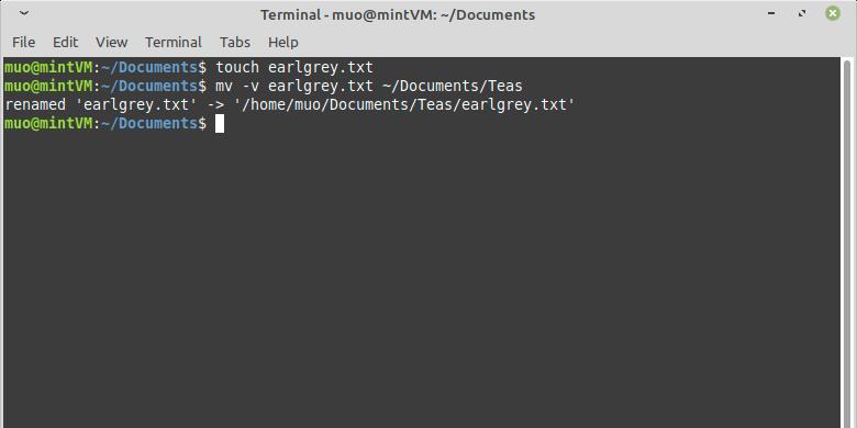 MvコマンドでLinuxファイルを移動する方法