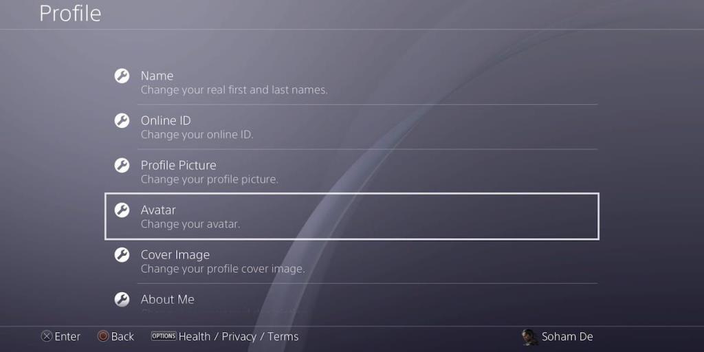 Como alterar o avatar do seu perfil PS4