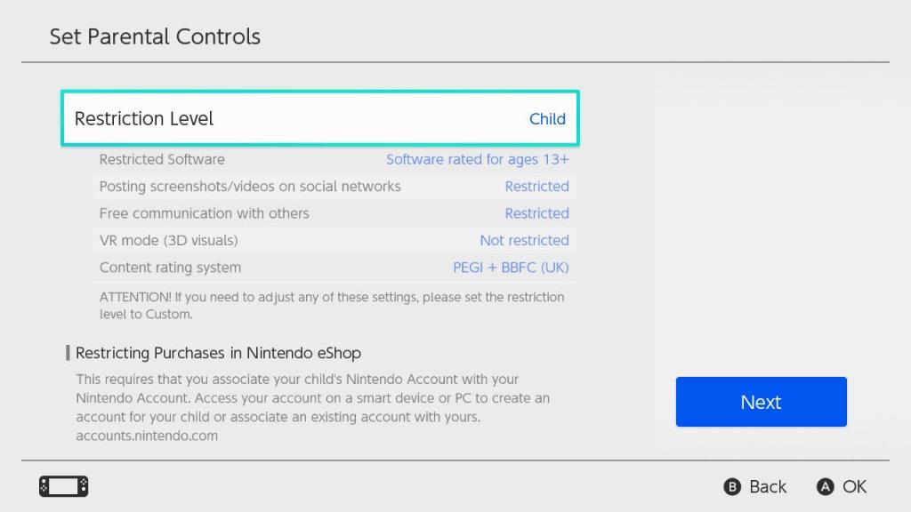 Cách thiết lập và sử dụng quyền kiểm soát của phụ huynh trên Nintendo Switch