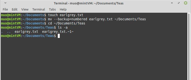 Come spostare file Linux con il comando Mv
