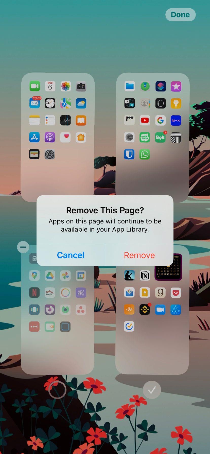 iPhoneとiPadでホーム画面のページを削除する方法