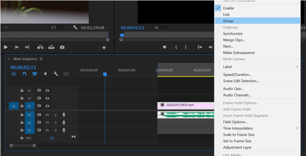 如何在 Adob​​e Premiere 中將音頻同步到視頻
