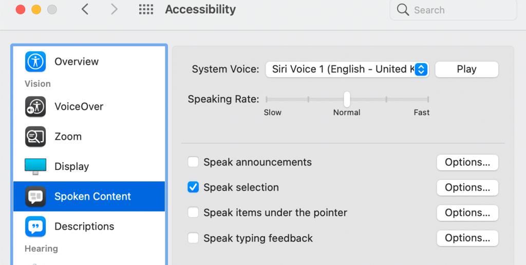 Hoe u uw Mac tekst op het scherm kunt laten lezen met een sneltoets?