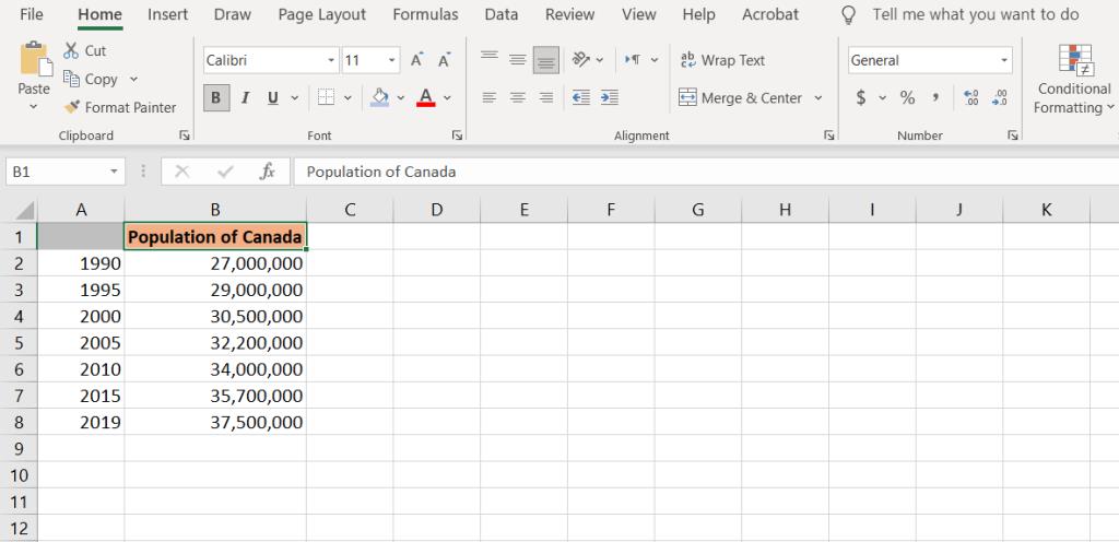 Excelで折れ線グラフを作成する方法