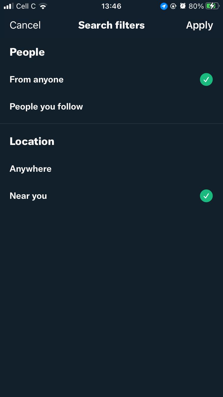 Twitter zoeken op locatie