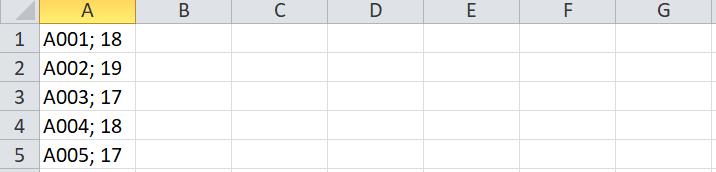 Bir Sınırlayıcı Kullanarak Excel Hücrelerini Bölme
