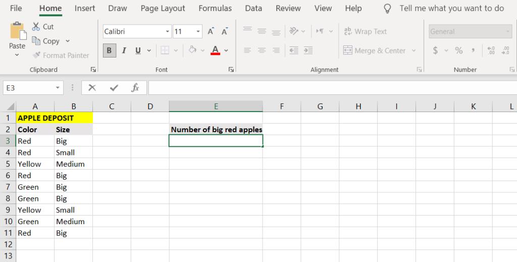Cara Menggunakan Fungsi COUNTIF dan COUNTIFS dalam Excel