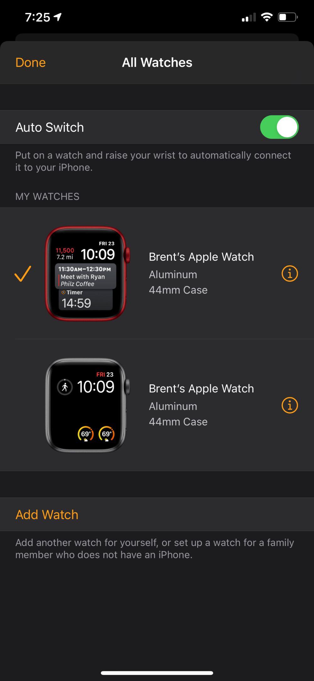 휴대폰에서 Apple Watch의 페어링을 해제하는 방법