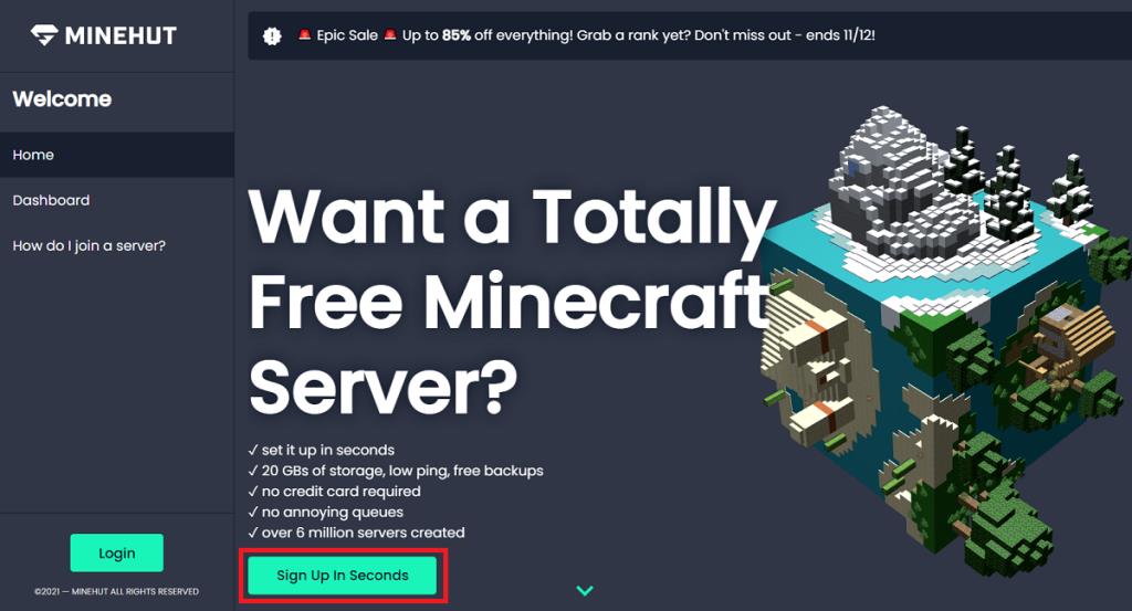 Cara Sediakan Pelayan Minecraft secara Percuma