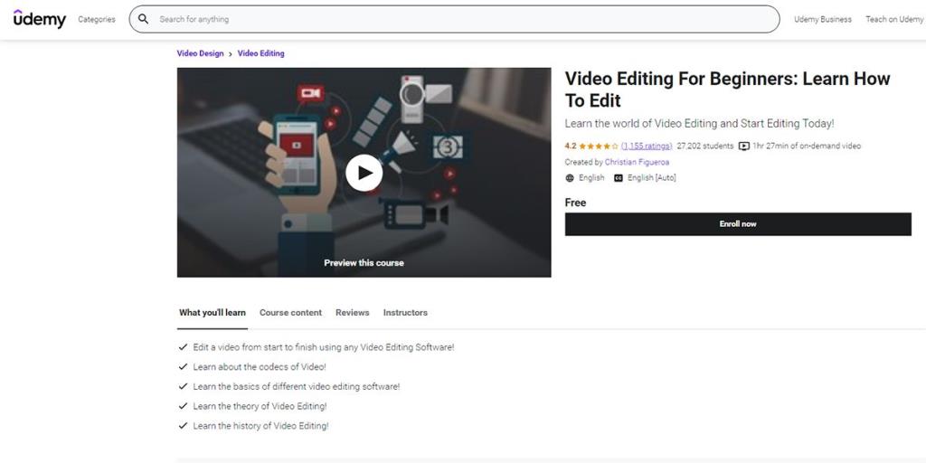 Cele mai bune 9 cursuri online de editare video