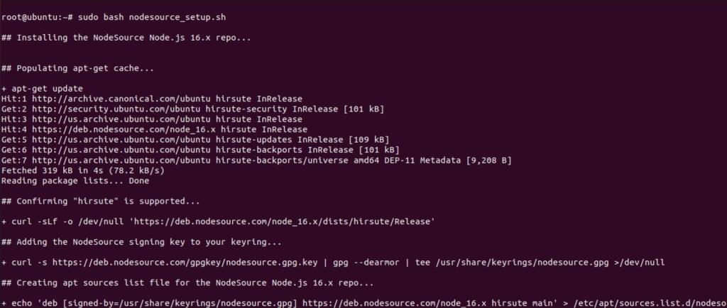 Erfahren Sie, wie Sie Npm und Node.js auf Ubuntu installieren