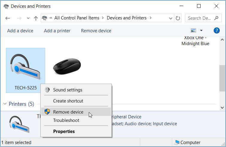 7 modi per rimuovere i dispositivi Bluetooth problematici su Windows