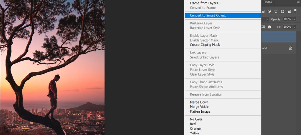 كيفية استخدام Adobe Camera Raw ككائن ذكي في Photoshop