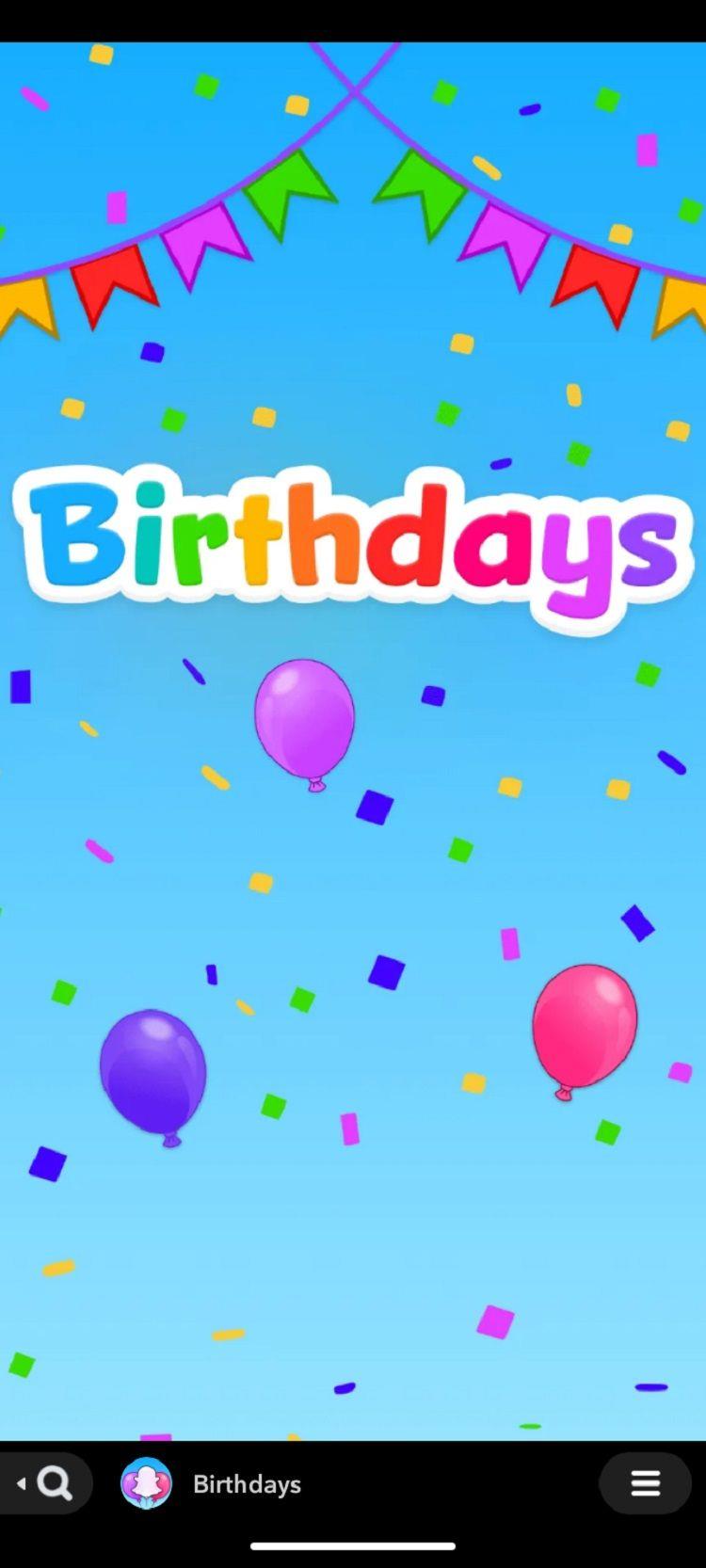 De Snapchat Birthdays Mini maakt het vieren met vrienden leuker