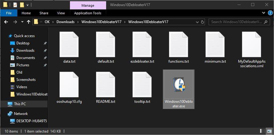 Usuń Fluff z systemu Windows 10 za pomocą systemu Windows Decrapifier i Debloater