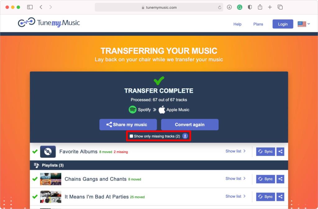 Spotify에서 Apple Music으로 음악을 전송하는 방법
