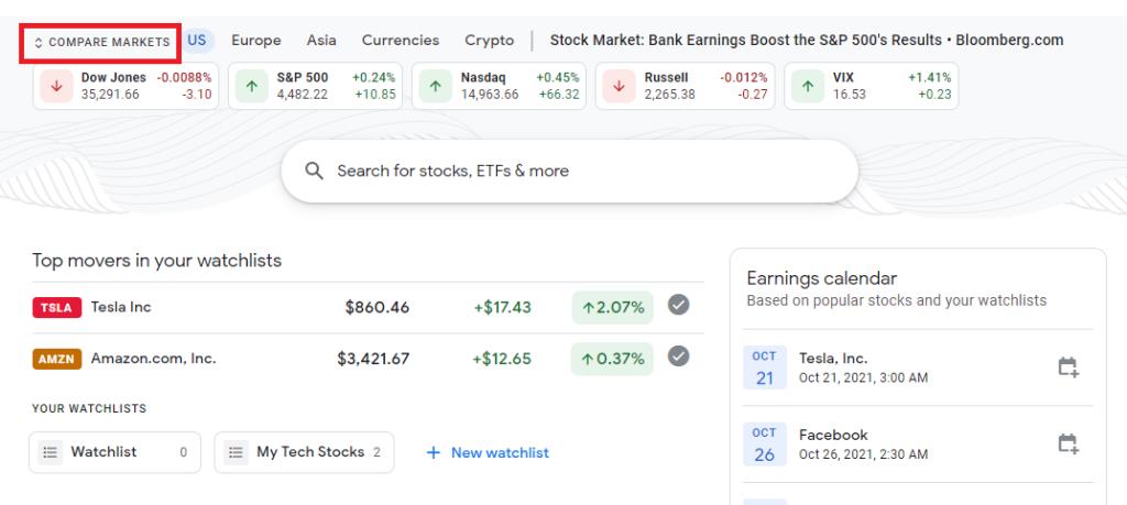 So erstellen Sie eine Aktien-Watchlist bei Google Finance