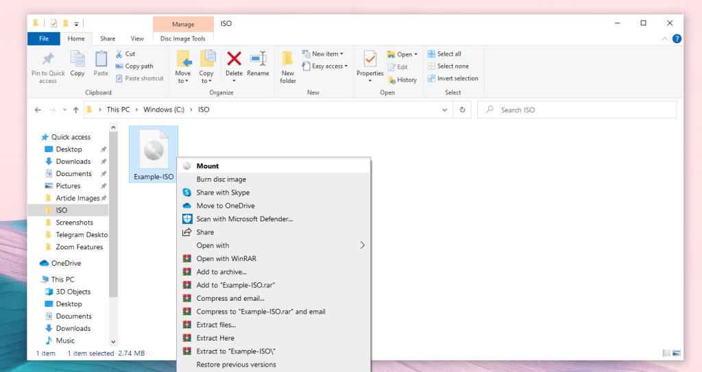 So mounten und extrahieren Sie ISO-Dateien unter Windows