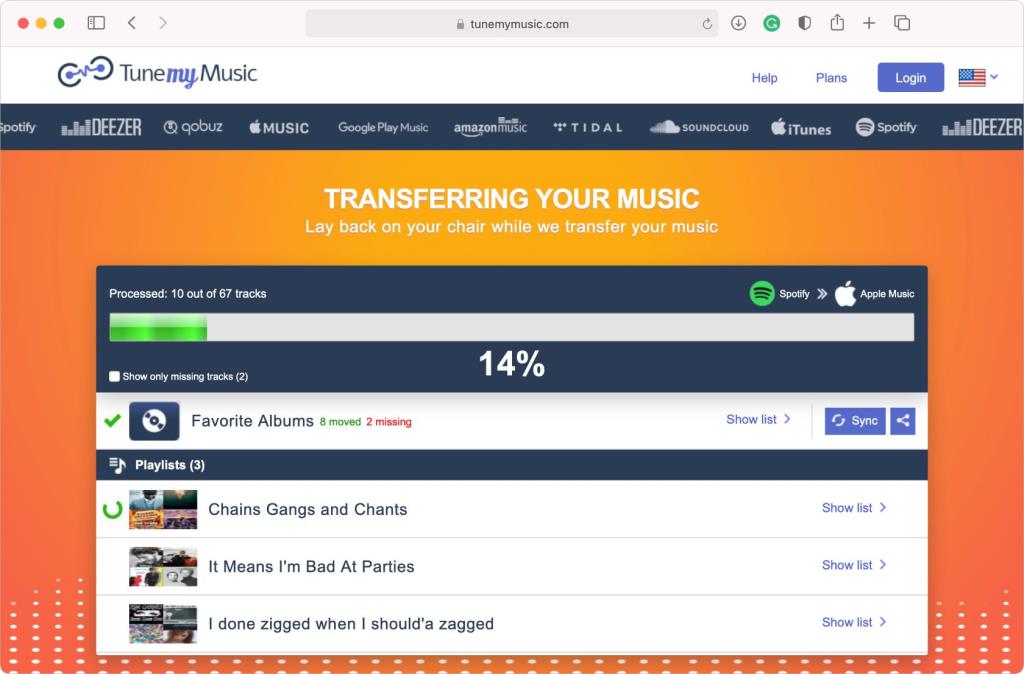 SpotifyからAppleMusicに音楽を転送する方法