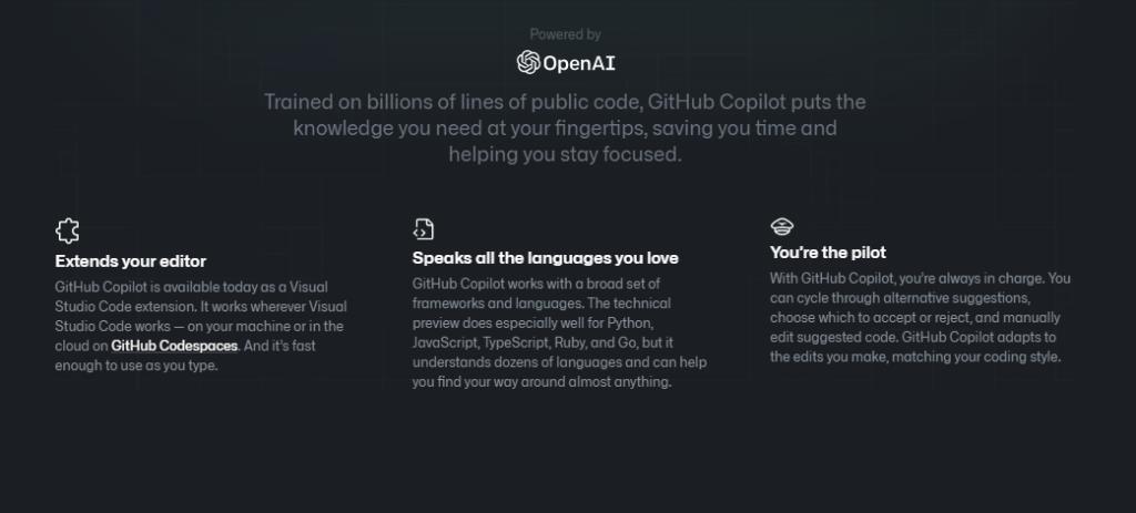 Copilote GitHub : l'IA de codage