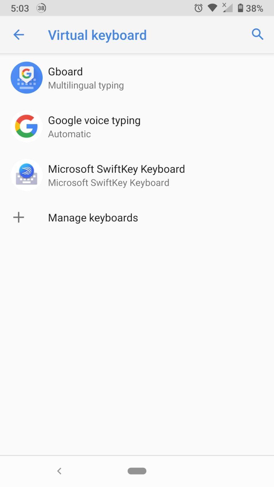 Como remover palavras aprendidas do teclado Android