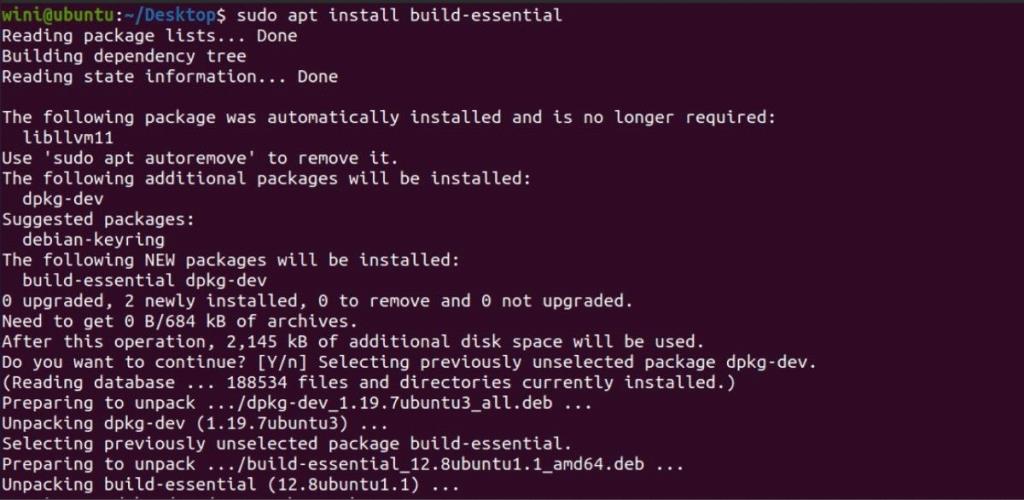 Ubuntu에서 make: 명령을 찾을 수 없음 오류를 수정하는 방법