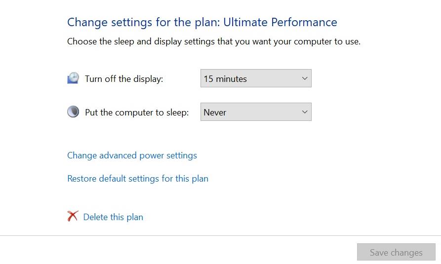 Comment activer le plan d'alimentation de performance ultime dans Windows 10