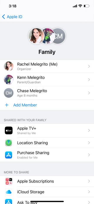 Apple Aile Paylaşımını Kullanmayı Durdurma veya Diğer Aile Üyelerini Kaldırma