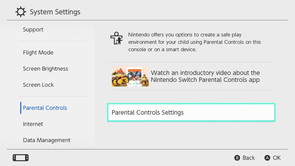 Nintendo Switch에서 자녀 보호 기능을 설정하고 사용하는 방법