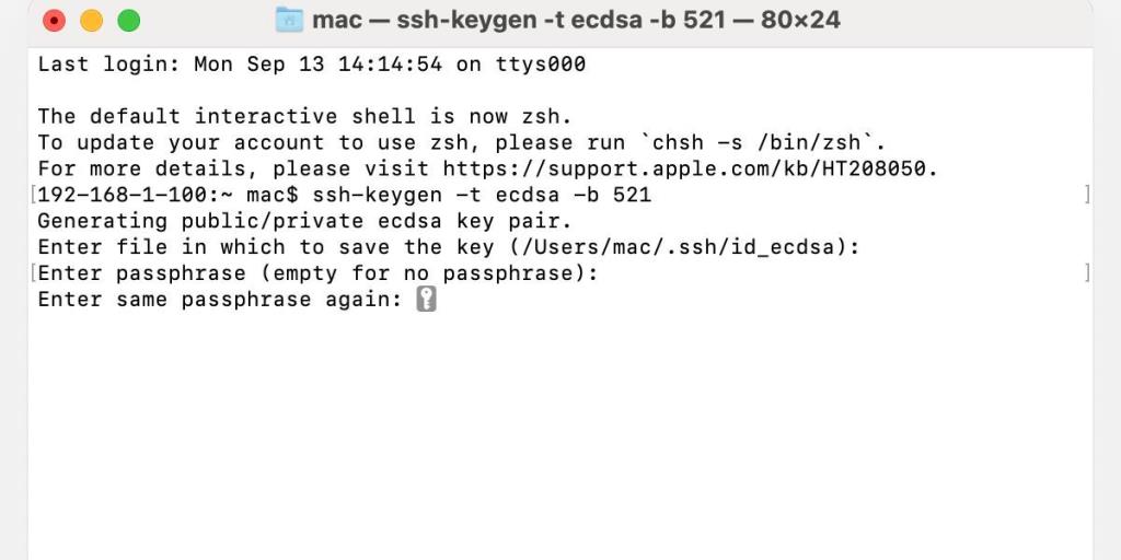 Come utilizzare SSH-Keygen per generare una chiave SSH su Mac
