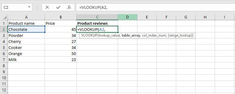 Excel 스프레드시트에서 VLOOKUP을 수행하는 방법