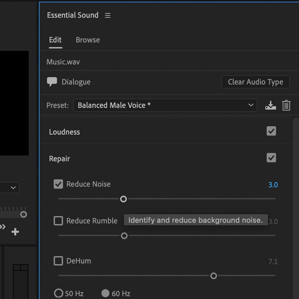 So erhalten Sie mit Essential Sound in Adobe Premiere Pro besseres Audio
