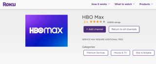 Cómo transmitir HBO Max en Roku