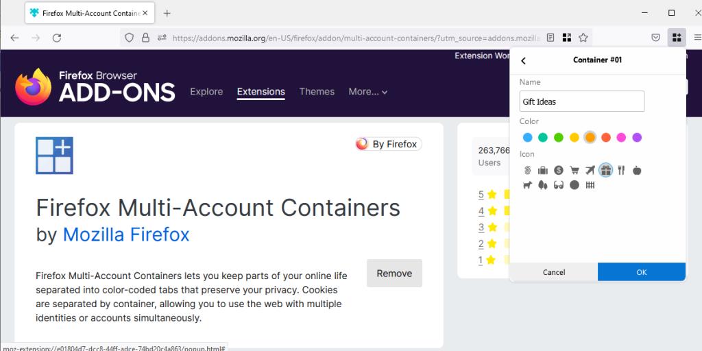 So verwenden Sie Multi-Account-Container in Firefox