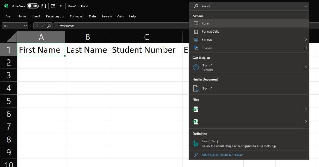 Veri Girişi Elektronik Tabloları için Excel Formları Nasıl Oluşturulur
