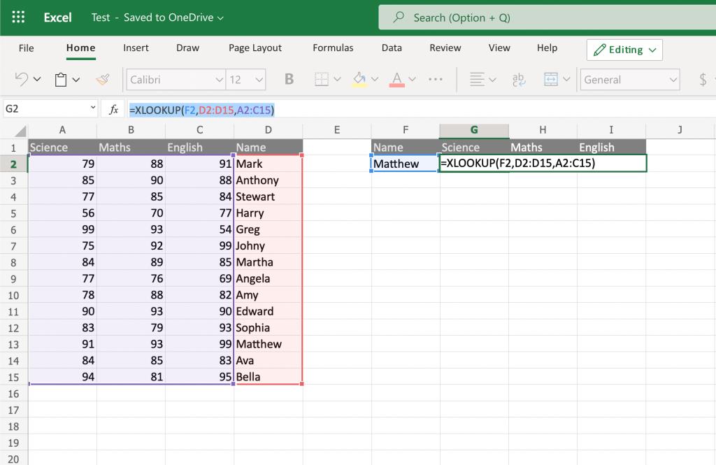 Excel 中的 XLOOKUP 函數是什麼？ 如何使用它