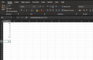 كيفية استخدام وظيفة AVERAGEIF في Excel
