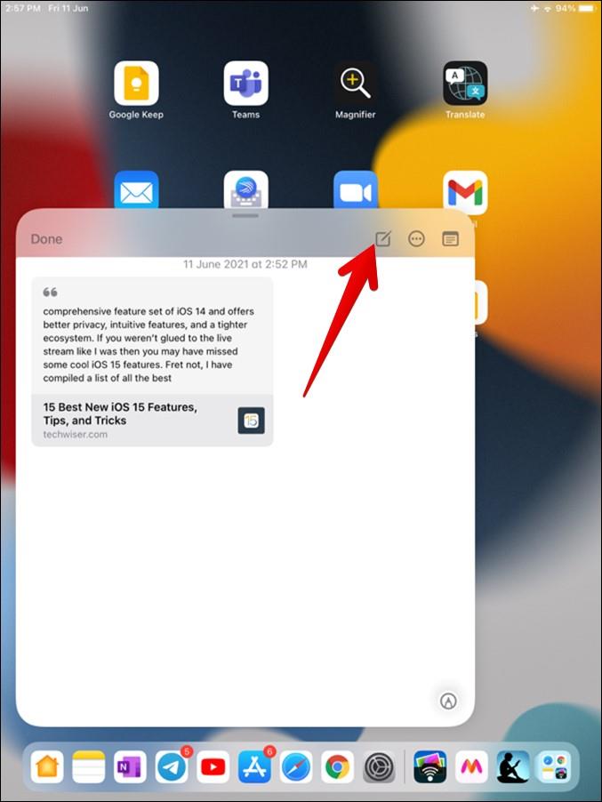 13 лучших советов по использованию Quick Note на iPad