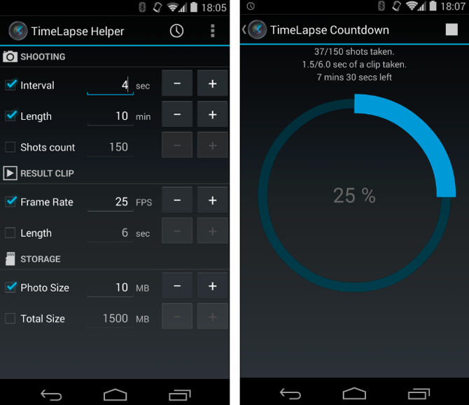6 meilleures applications Time Lapse pour Android