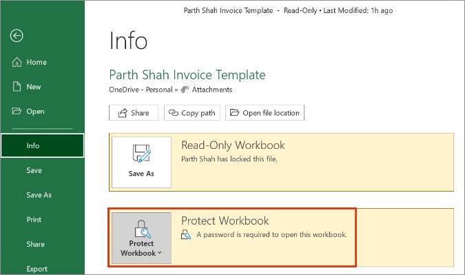 Como proteger com senha um arquivo do Excel no Windows e no OneDrive