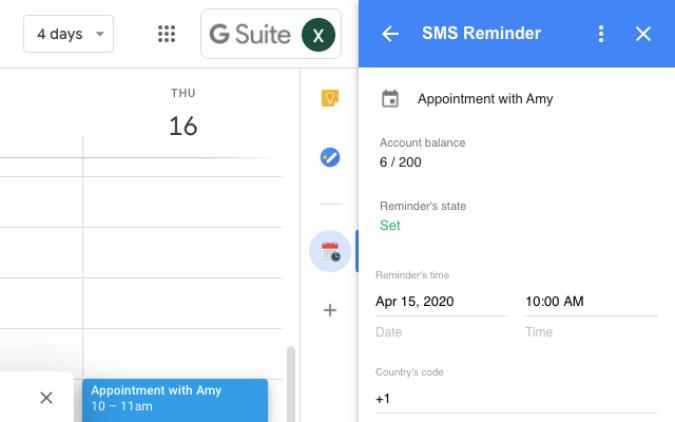 Sms-herinneringen instellen voor Google Agenda-evenementen