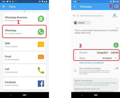 Как запланировать сообщения WhatsApp на Android и iOS