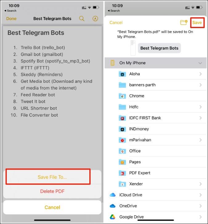 Comment créer un PDF sur iPhone à partir d'Apple Notes