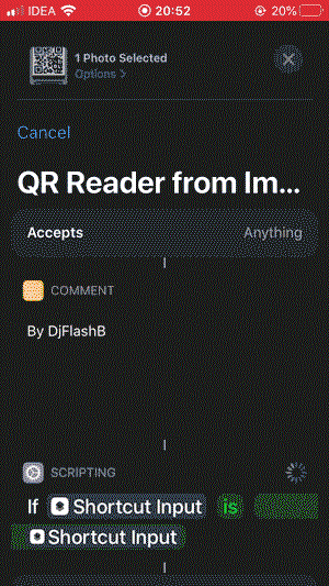iPhone의 이미지에서 QR 코드를 스캔하는 방법