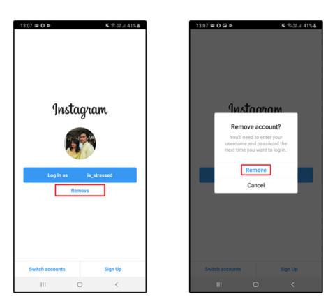 จะลบข้อมูลการเข้าสู่ระบบที่บันทึกไว้บนแอพ Instagram iOS ได้อย่างไร