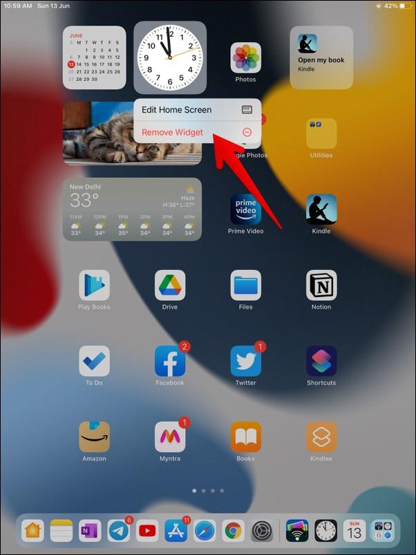 iPadOS 15에서 위젯을 추가하고 사용하는 방법