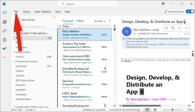 Jak zmienić Outlooka na tryb ciemny na komputerze i urządzeniu mobilnym?